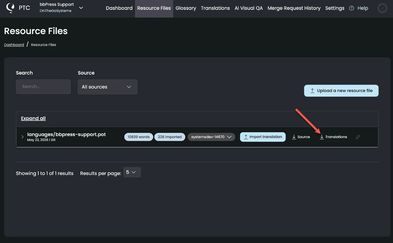 PTC download files