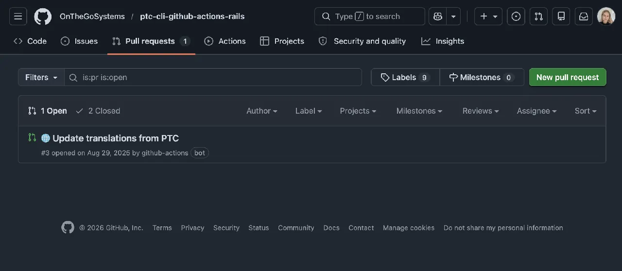 Pull request from PTC