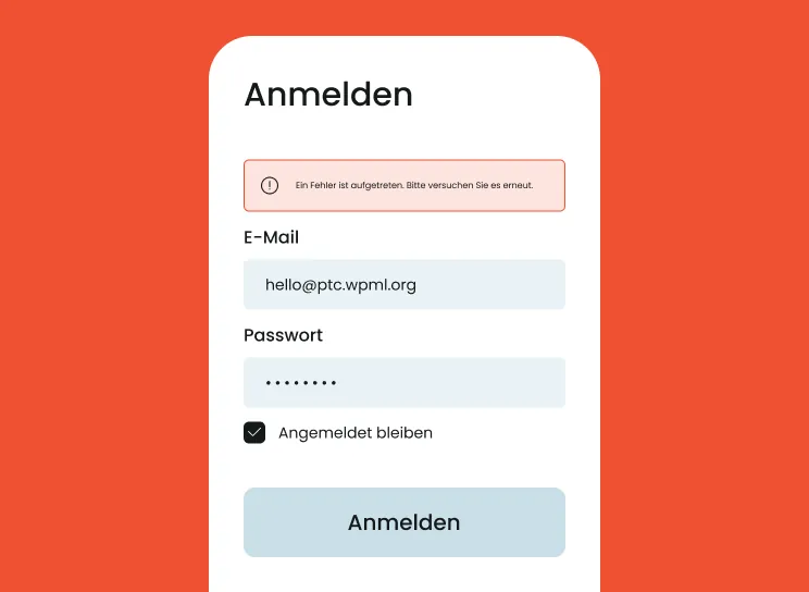 Unreadable text example