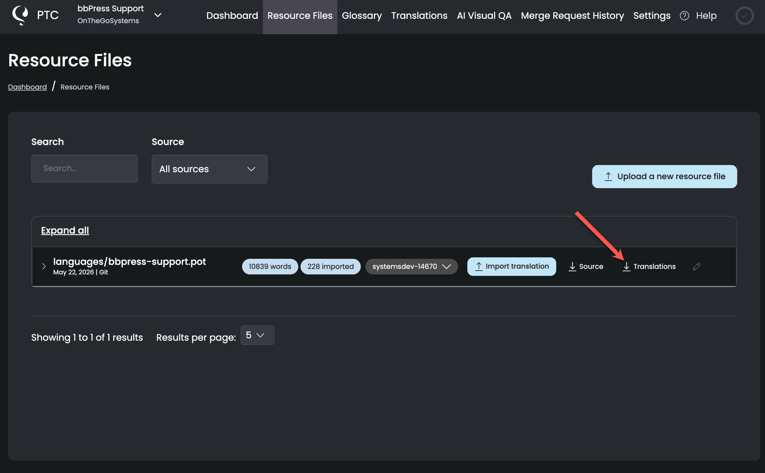 PTC download files