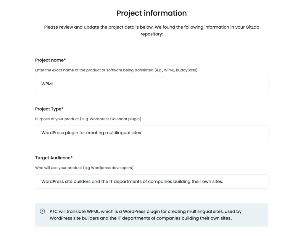ptc-project-setup