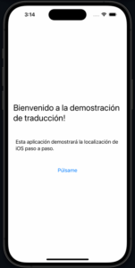 iOS app in Spanish