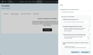 Using the Paste to Translate feature in PTC