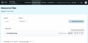 a page in PTC where you can download translations of your iOS files