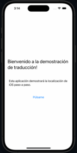 demo ios app translated in spanish