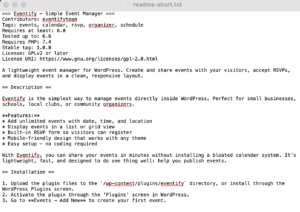 README file in English