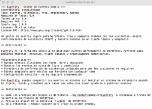 README file in Spanish