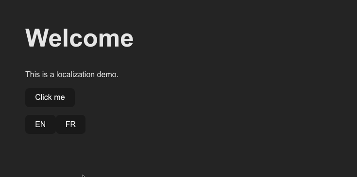 React app in English
