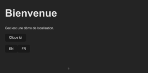 React app in French