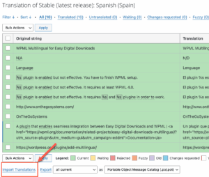 Importing PTC translations into WordPress.org