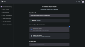 Adding the URL to the project in Bitbucket